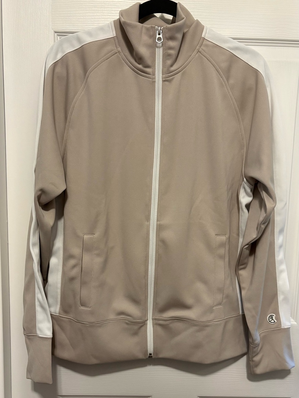 Champion Beige and White Lightweight Track Jacket
